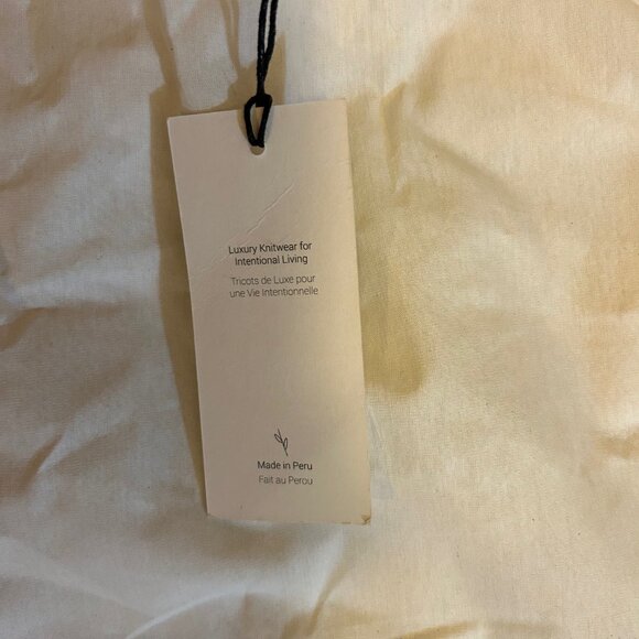 NWT Bare Knitwear Billy Zip Sweater in Classic Black XS - Picture 9 of 9